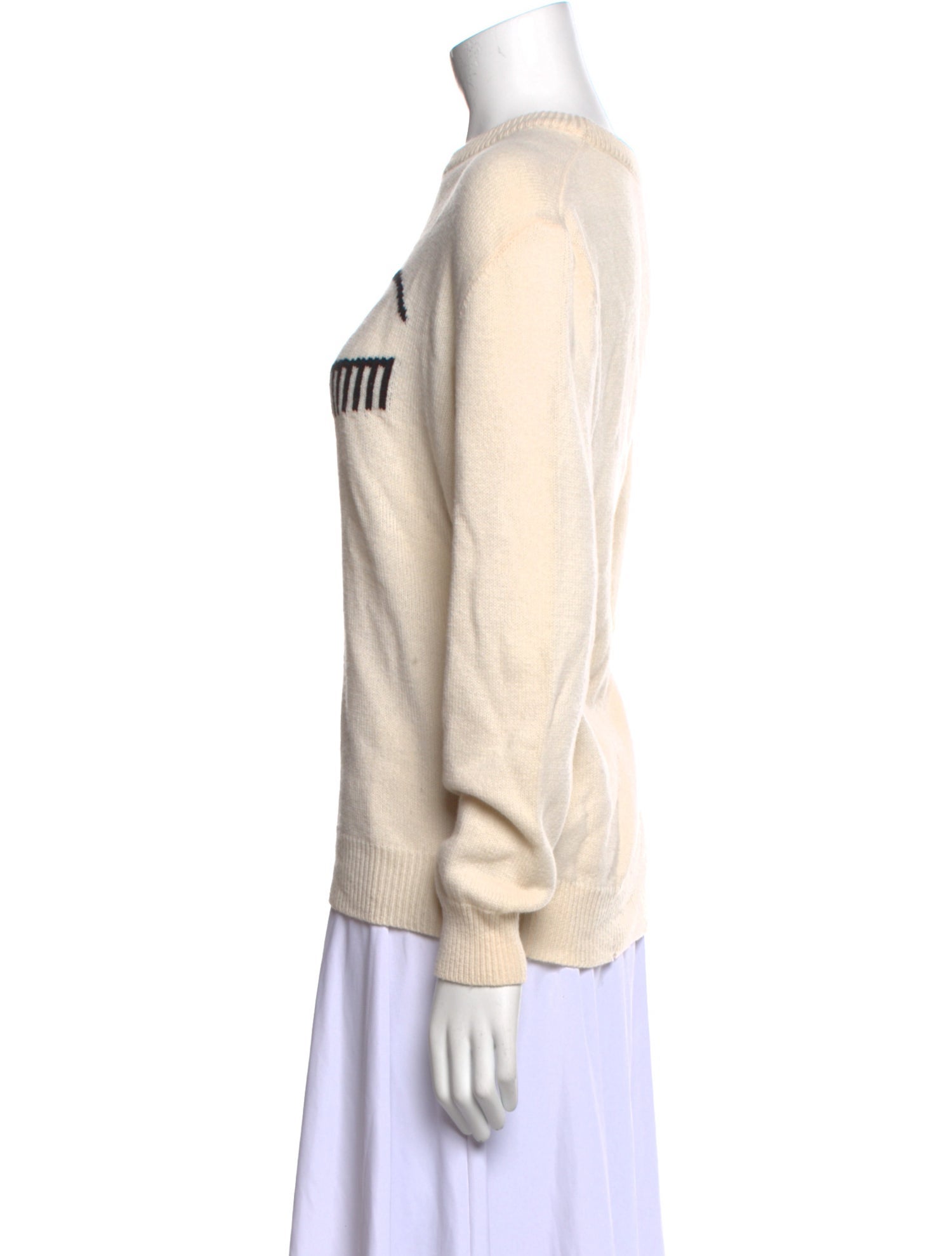 Chiara Ferragni Merino Wool Graphic Print Sweater